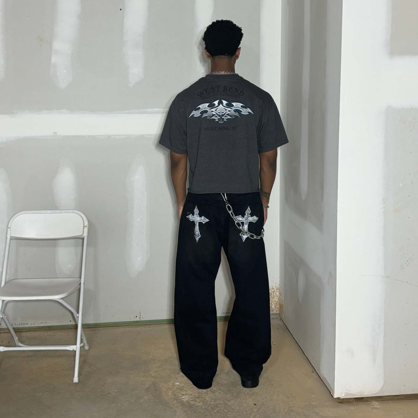 Baggy double cross  Jeans