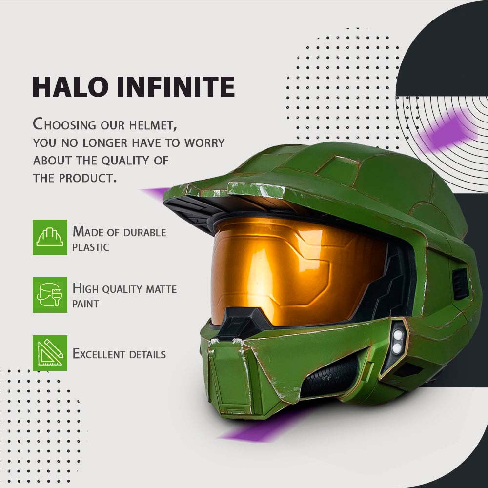 Halo Infinite Helmet with LED