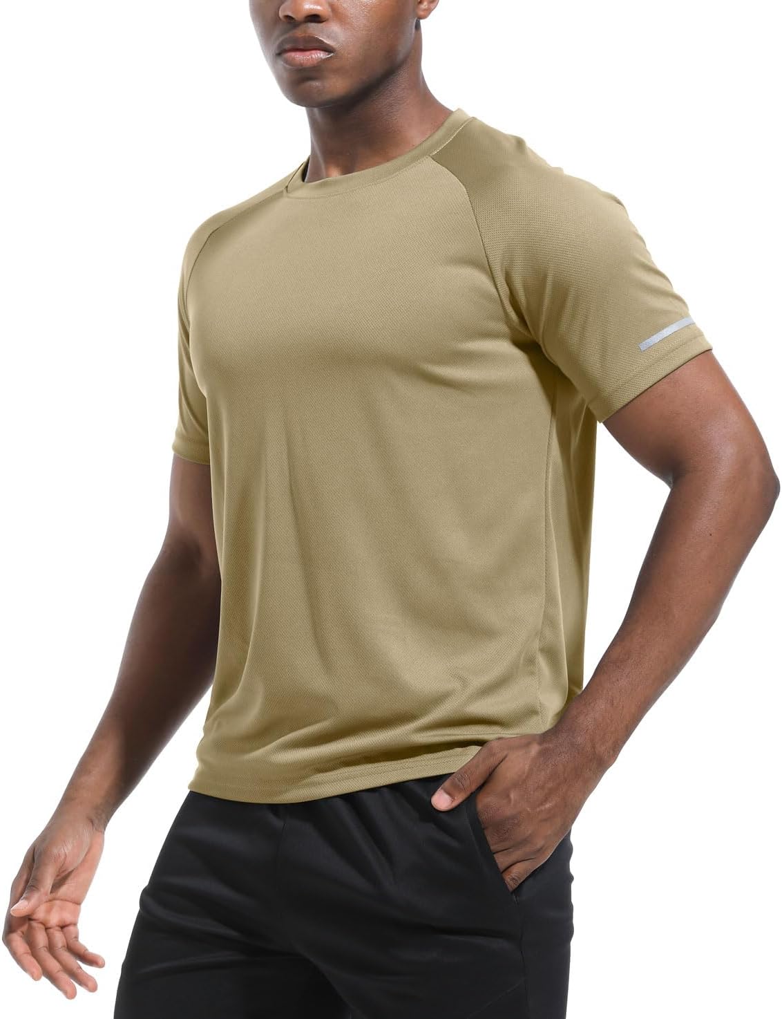 1 or 3 Pack Men's Workout Running Shirts, Dry Fit Moisture Wicking T-Shirts, Sports Gym Athletic Short Sleeve Shirts