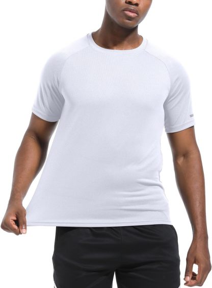 1 or 3 Pack Men's Workout Running Shirts, Dry Fit Moisture Wicking T-Shirts, Sports Gym Athletic Short Sleeve Shirts