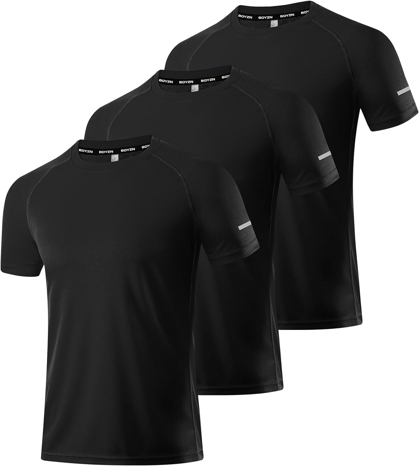 1 or 3 Pack Men's Workout Running Shirts, Dry Fit Moisture Wicking T-Shirts, Sports Gym Athletic Short Sleeve Shirts