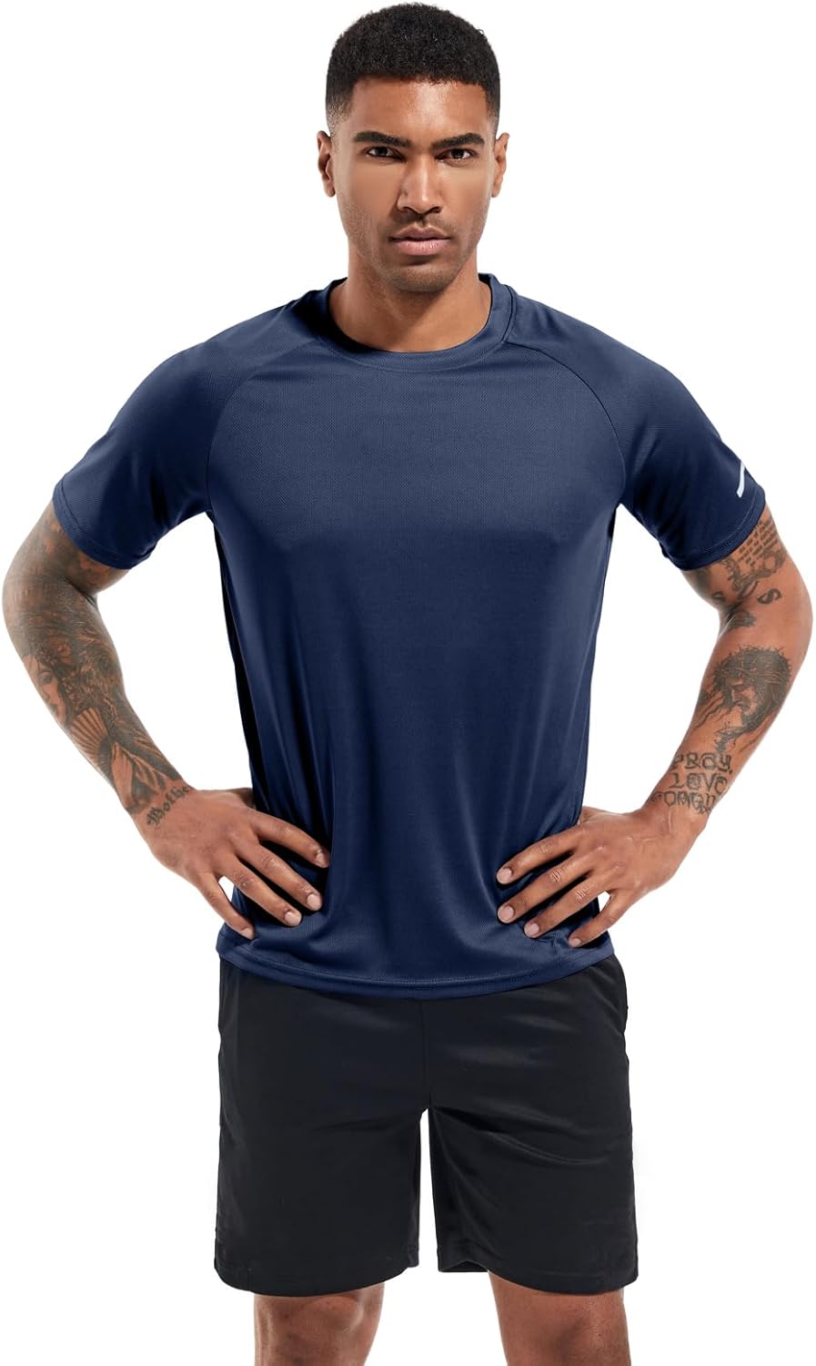 1 or 3 Pack Men's Workout Running Shirts, Dry Fit Moisture Wicking T-Shirts, Sports Gym Athletic Short Sleeve Shirts