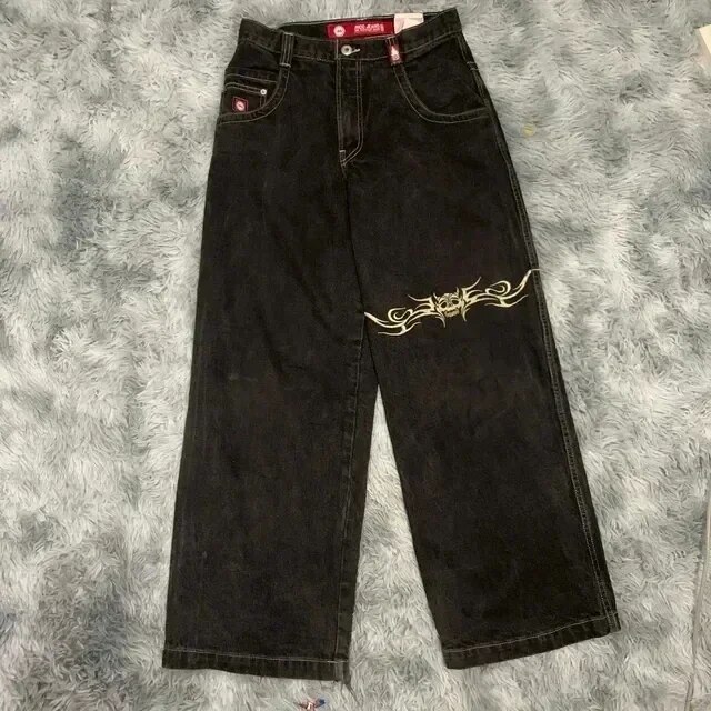 Lucky Dice Graphic Baggy Jeans