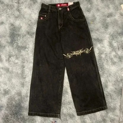 Lucky Dice Graphic Baggy Jeans
