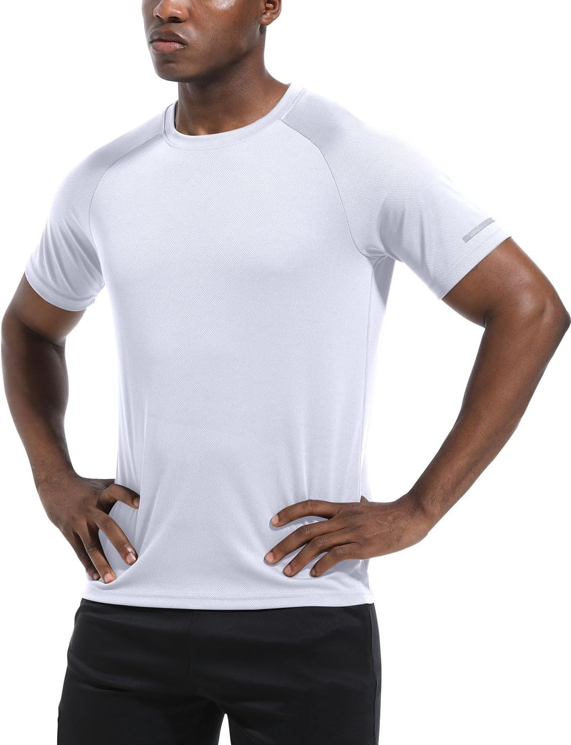 1 or 3 Pack Men's Workout Running Shirts, Dry Fit Moisture Wicking T-Shirts, Sports Gym Athletic Short Sleeve Shirts