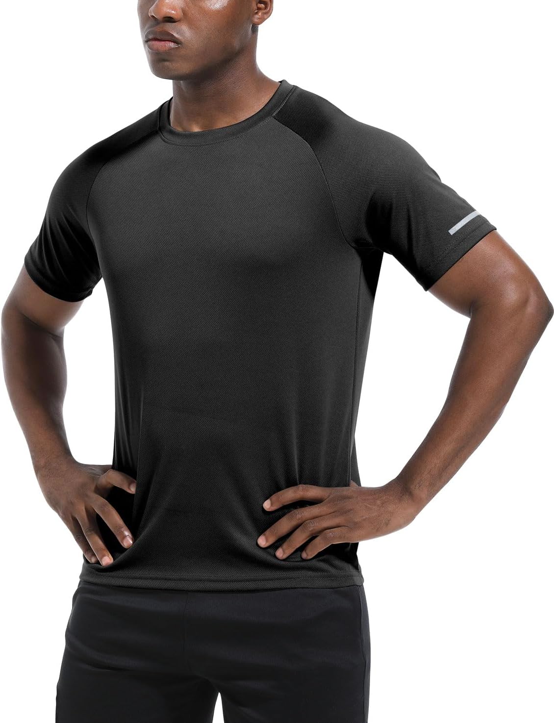 1 or 3 Pack Men's Workout Running Shirts, Dry Fit Moisture Wicking T-Shirts, Sports Gym Athletic Short Sleeve Shirts