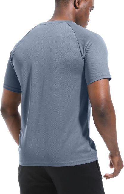 1 or 3 Pack Men's Workout Running Shirts, Dry Fit Moisture Wicking T-Shirts, Sports Gym Athletic Short Sleeve Shirts