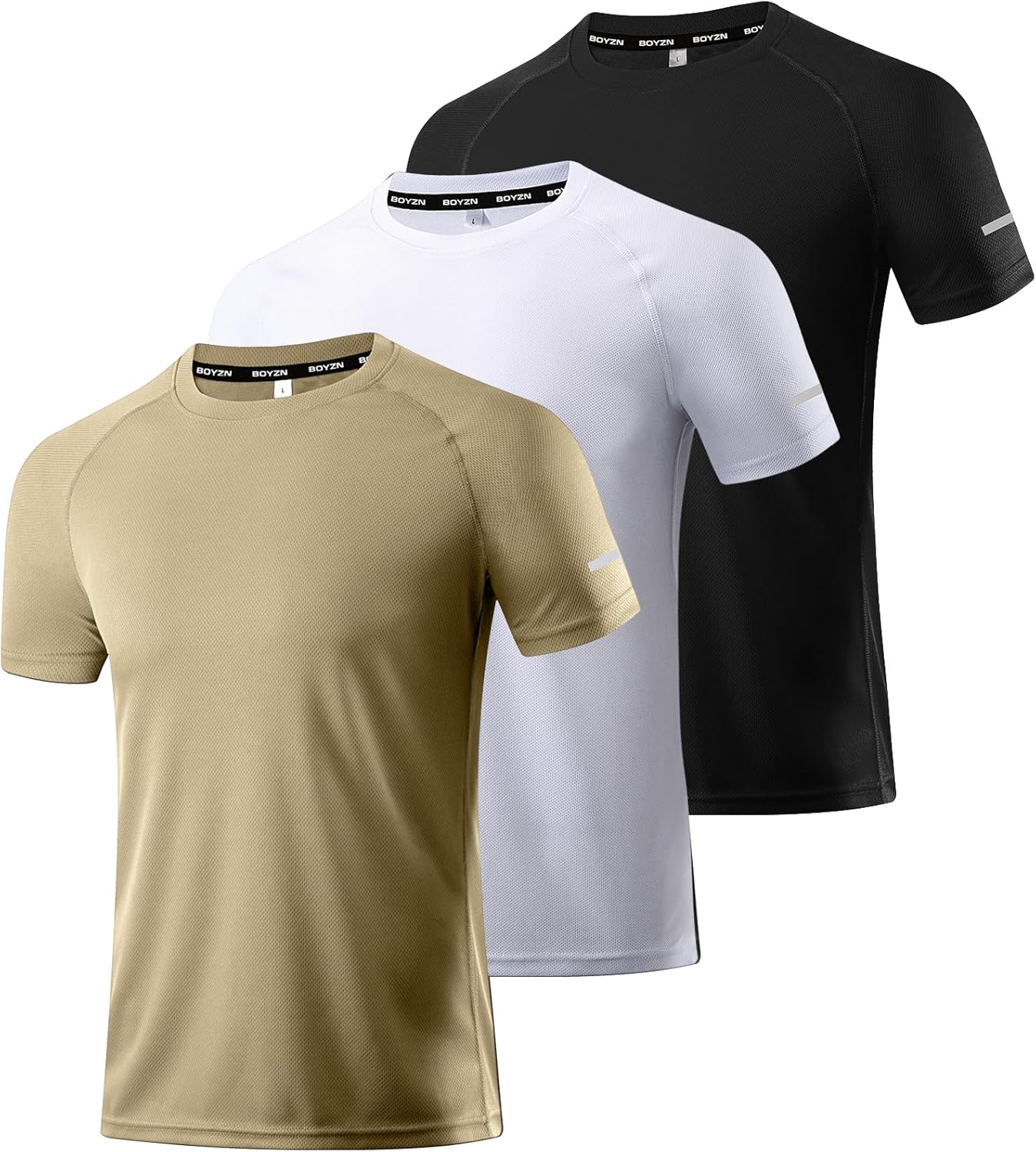 1 or 3 Pack Men's Workout Running Shirts, Dry Fit Moisture Wicking T-Shirts, Sports Gym Athletic Short Sleeve Shirts