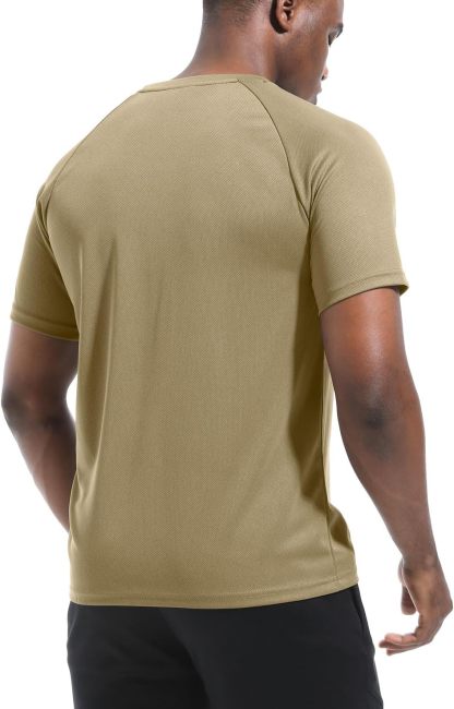 1 or 3 Pack Men's Workout Running Shirts, Dry Fit Moisture Wicking T-Shirts, Sports Gym Athletic Short Sleeve Shirts