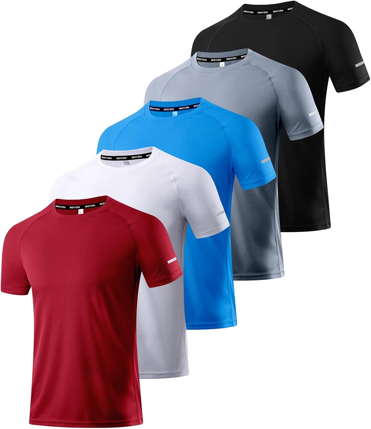1 or 3 Pack Men's Workout Running Shirts, Dry Fit Moisture Wicking T-Shirts, Sports Gym Athletic Short Sleeve Shirts