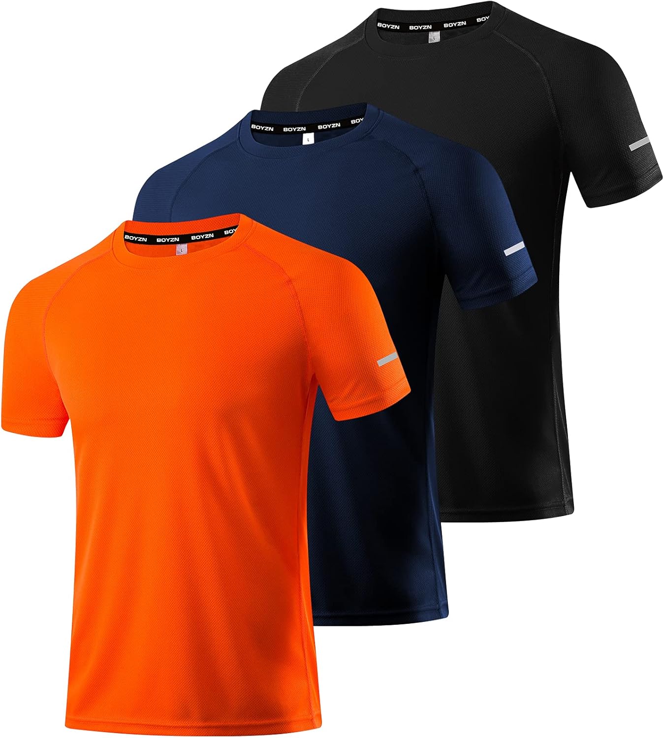 1 or 3 Pack Men's Workout Running Shirts, Dry Fit Moisture Wicking T-Shirts, Sports Gym Athletic Short Sleeve Shirts