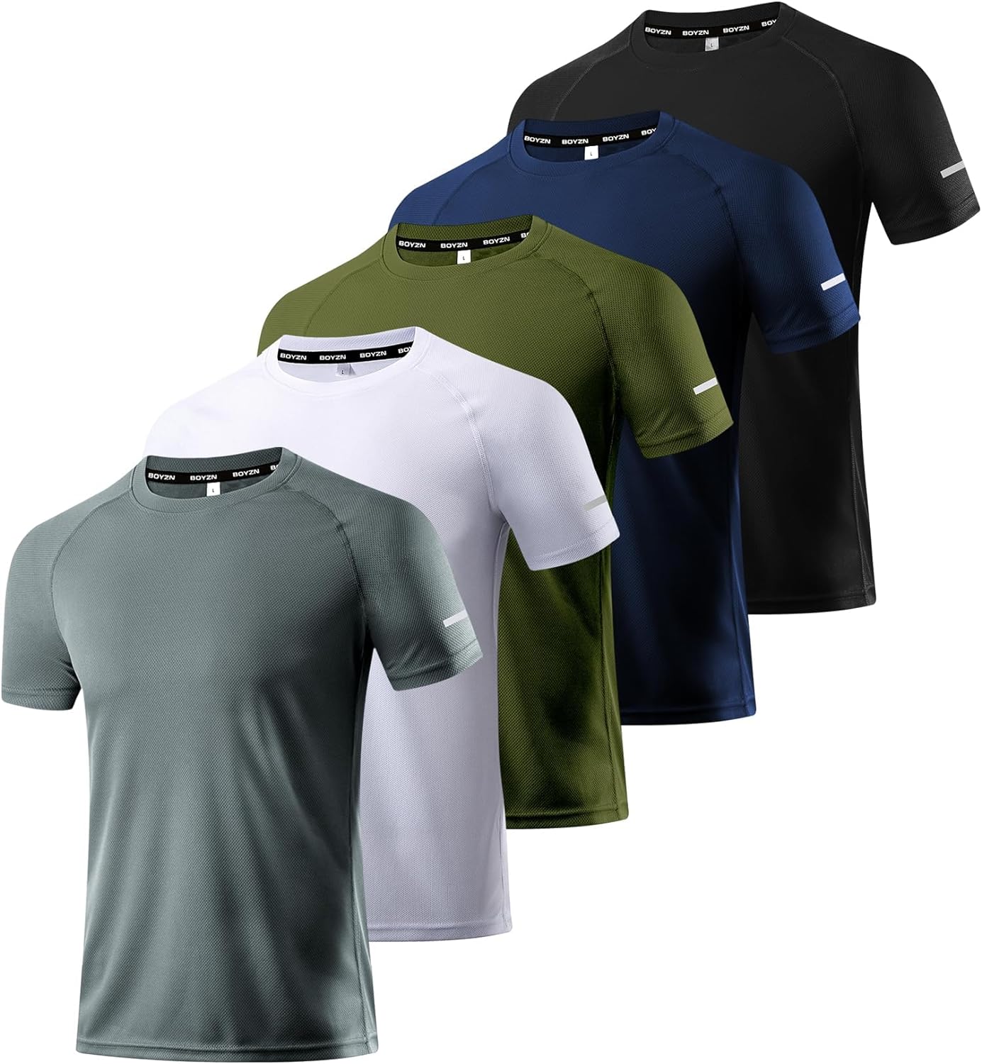 1 or 3 Pack Men's Workout Running Shirts, Dry Fit Moisture Wicking T-Shirts, Sports Gym Athletic Short Sleeve Shirts