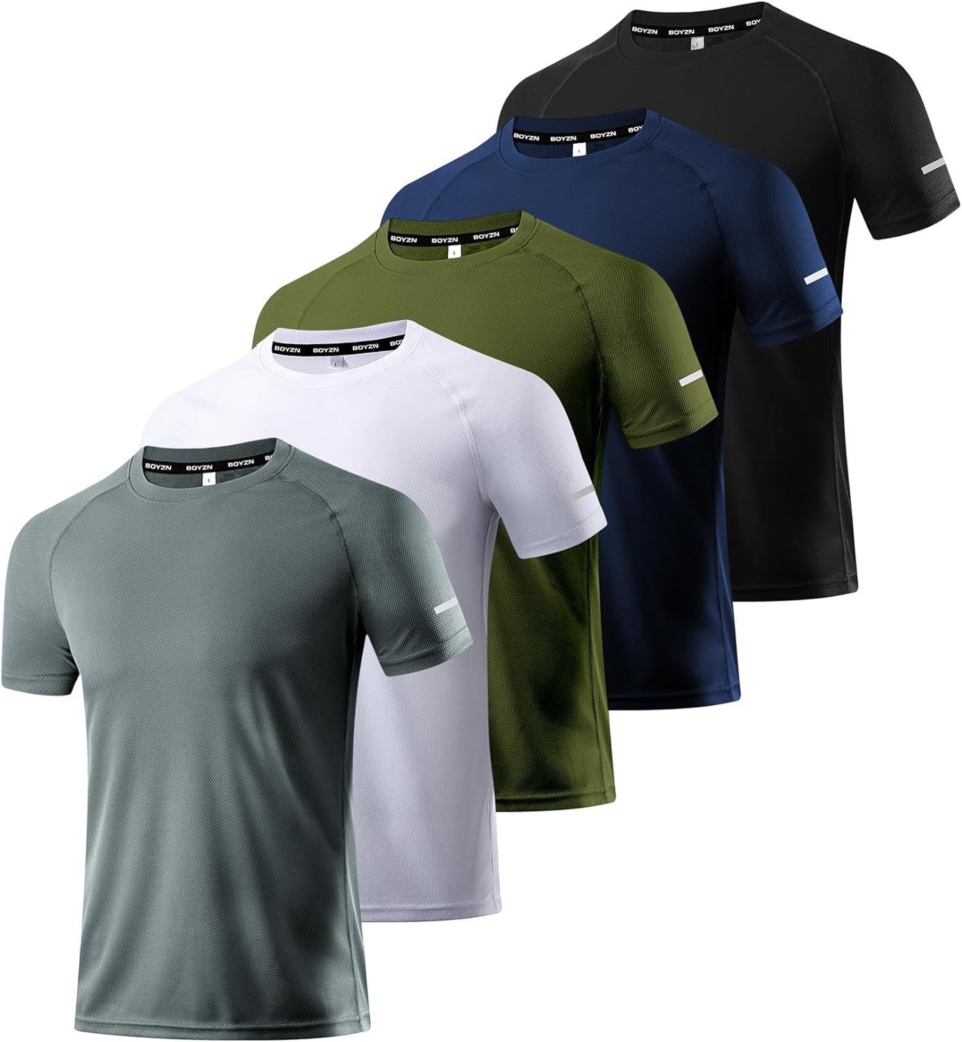 1 or 3 Pack Men's Workout Running Shirts, Dry Fit Moisture Wicking T-Shirts, Sports Gym Athletic Short Sleeve Shirts