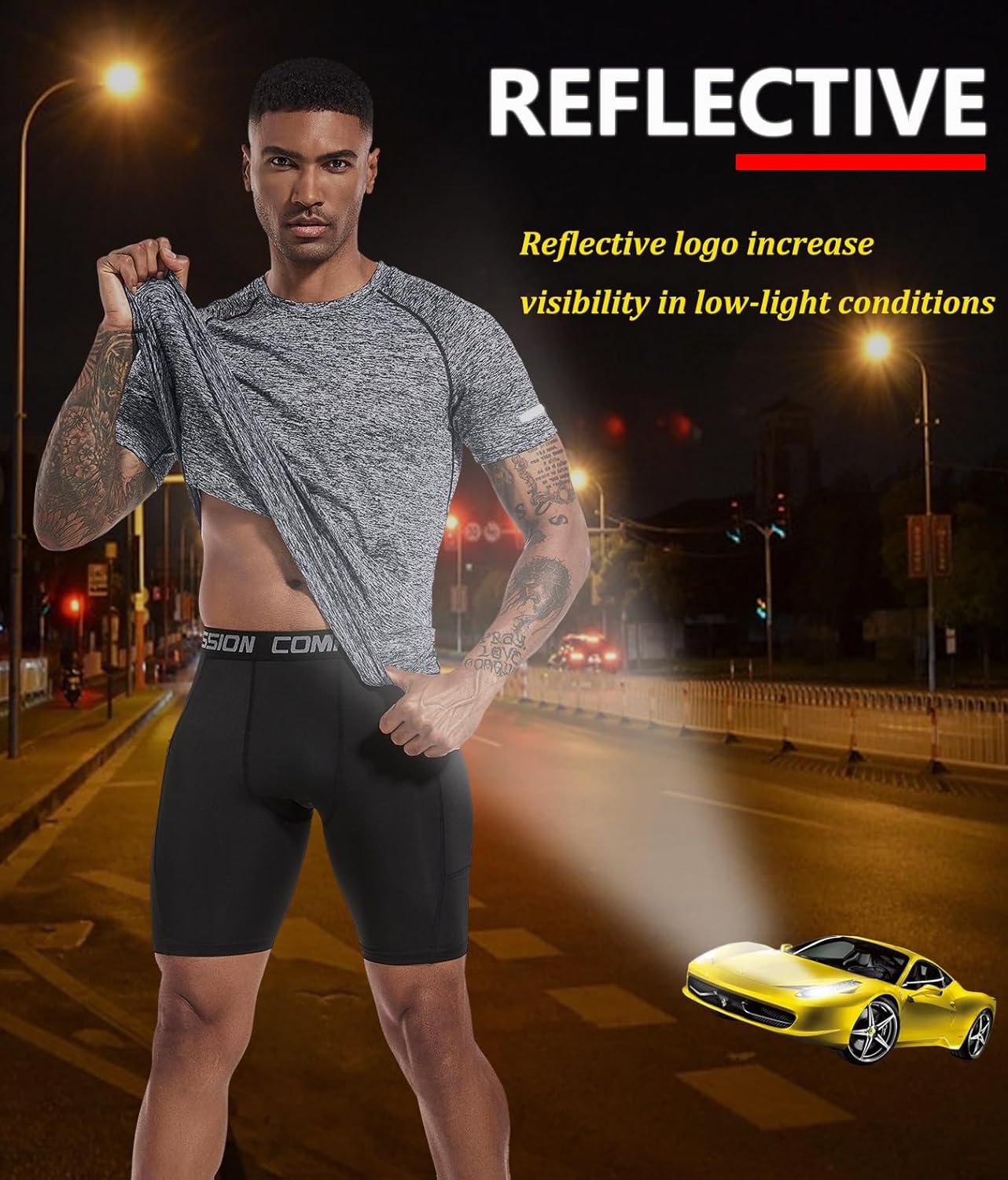 1 or 3 Pack Men's Workout Running Shirts, Dry Fit Moisture Wicking T-Shirts, Sports Gym Athletic Short Sleeve Shirts