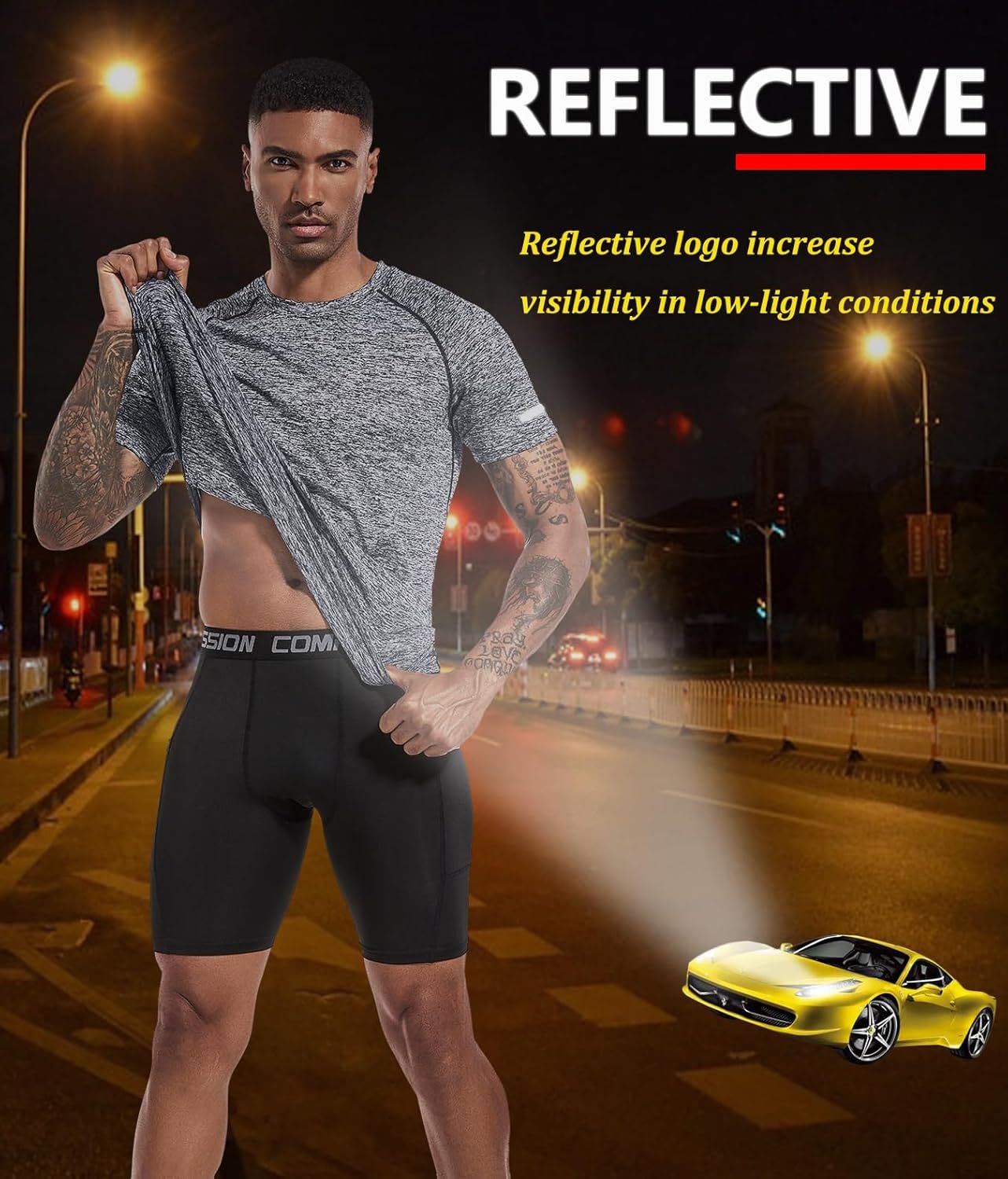 1 or 3 Pack Men's Workout Running Shirts, Dry Fit Moisture Wicking T-Shirts, Sports Gym Athletic Short Sleeve Shirts