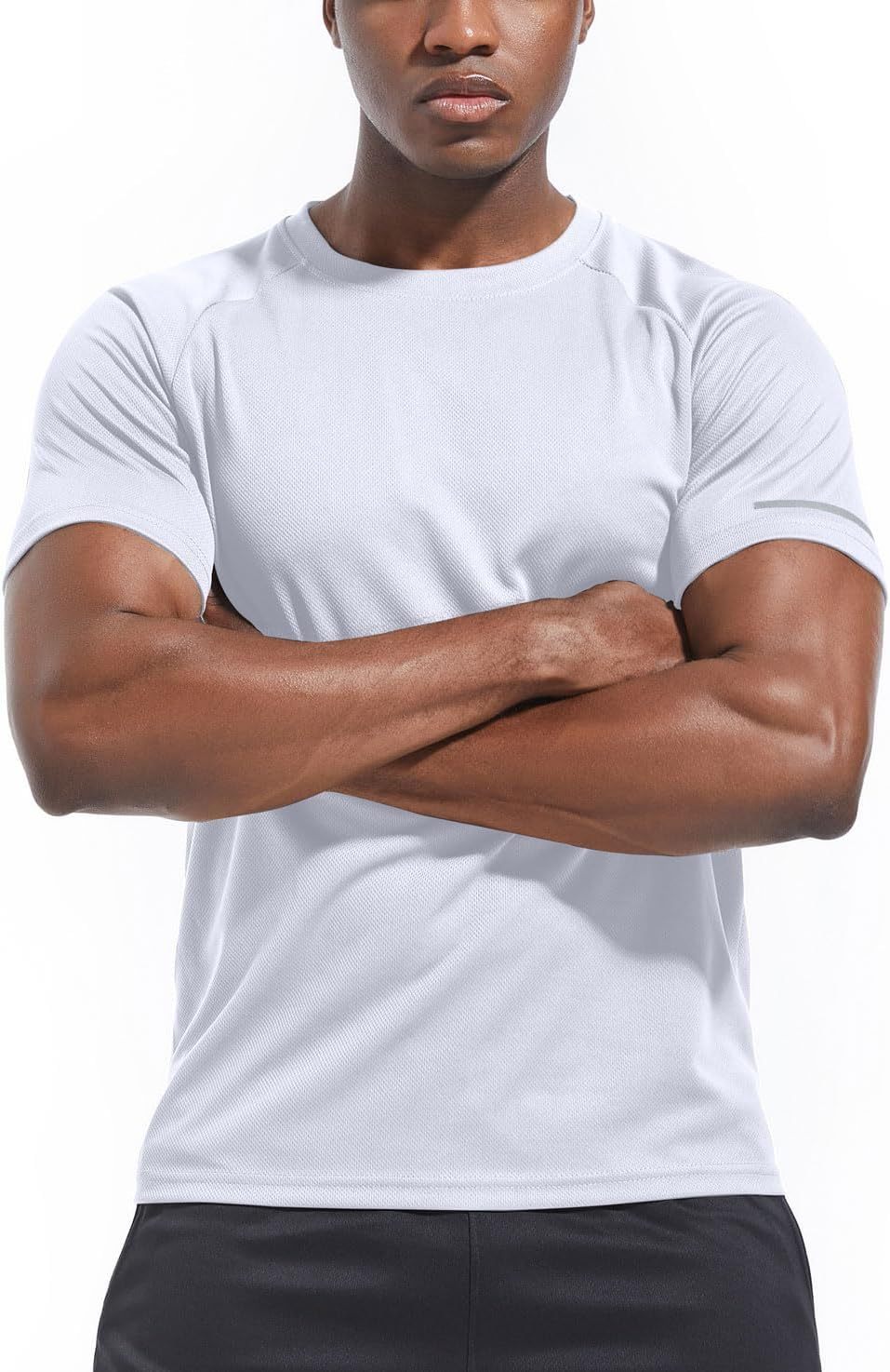 1 or 3 Pack Men's Workout Running Shirts, Dry Fit Moisture Wicking T-Shirts, Sports Gym Athletic Short Sleeve Shirts