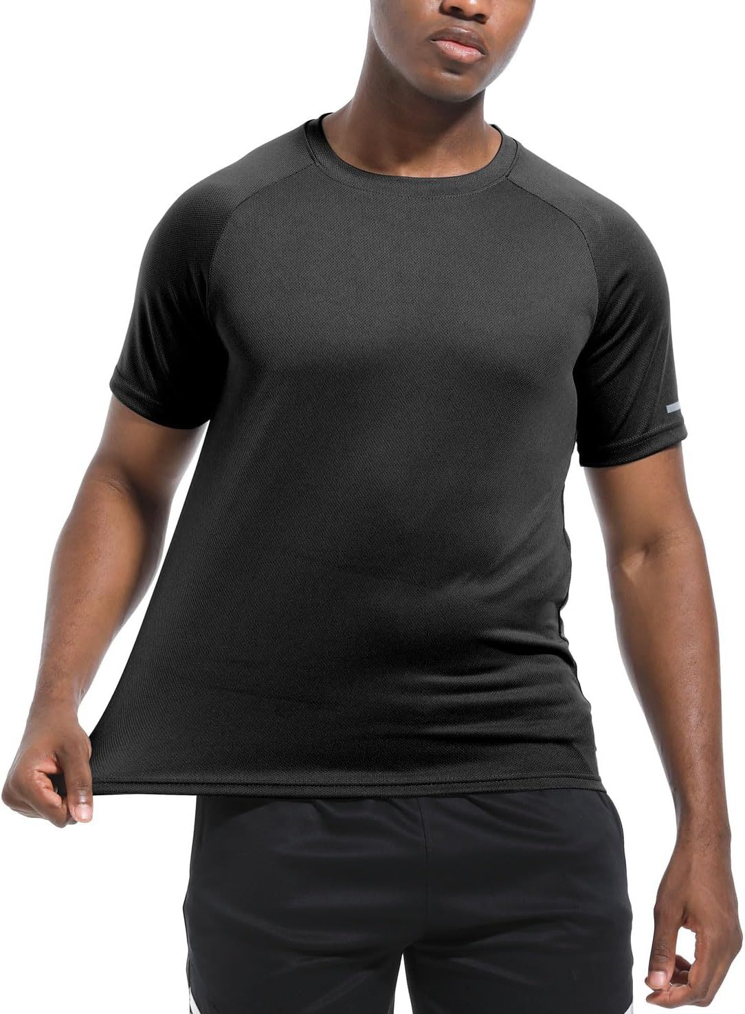1 or 3 Pack Men's Workout Running Shirts, Dry Fit Moisture Wicking T-Shirts, Sports Gym Athletic Short Sleeve Shirts