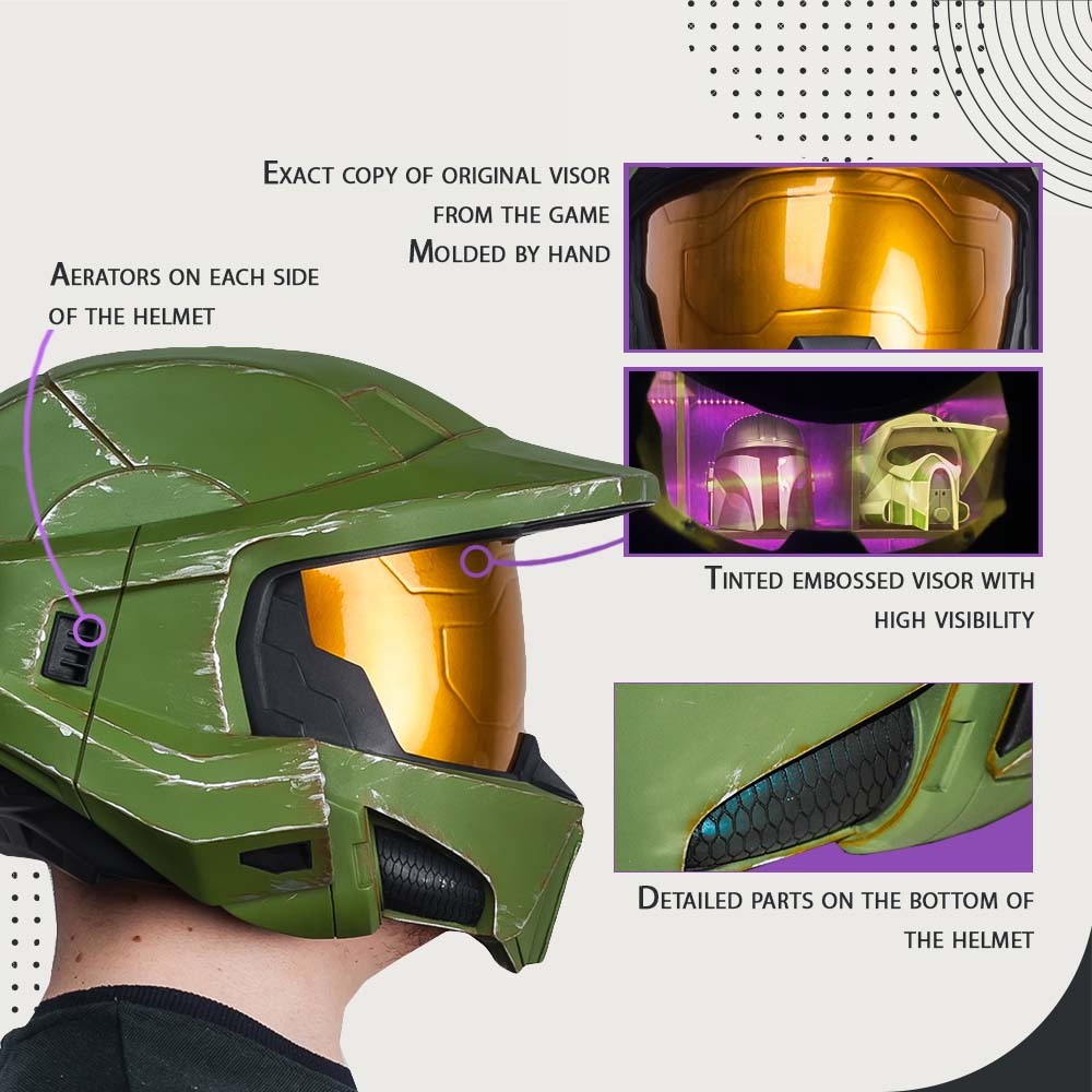 Halo Infinite Helmet with LED