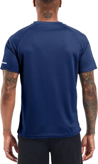 1 or 3 Pack Men's Workout Running Shirts, Dry Fit Moisture Wicking T-Shirts, Sports Gym Athletic Short Sleeve Shirts