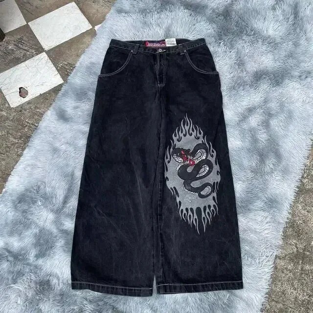 Lucky Dice Graphic Baggy Jeans