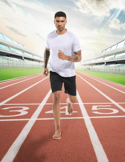 1 or 3 Pack Men's Workout Running Shirts, Dry Fit Moisture Wicking T-Shirts, Sports Gym Athletic Short Sleeve Shirts