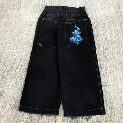 Lucky Dice Graphic Baggy Jeans