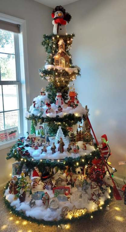 🎄Ferris Wheel Christmas Tree (With A Train, A Ferris Wheel, A Brightly Lit House And A Santa)🎄