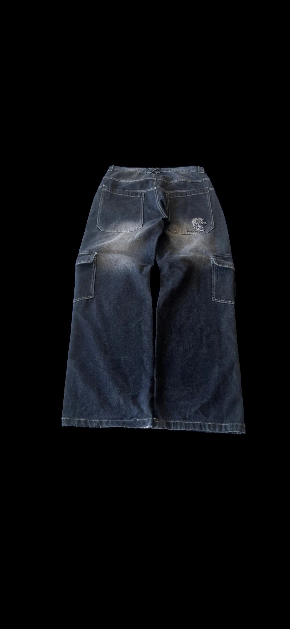 baggy skull jeans