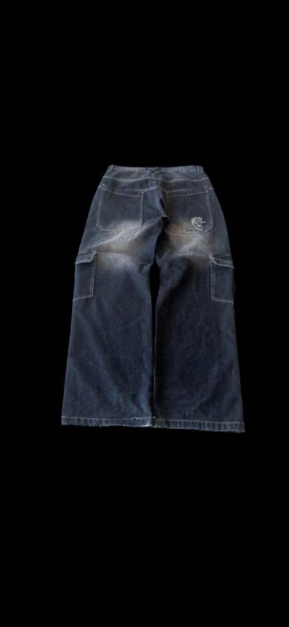 baggy skull jeans