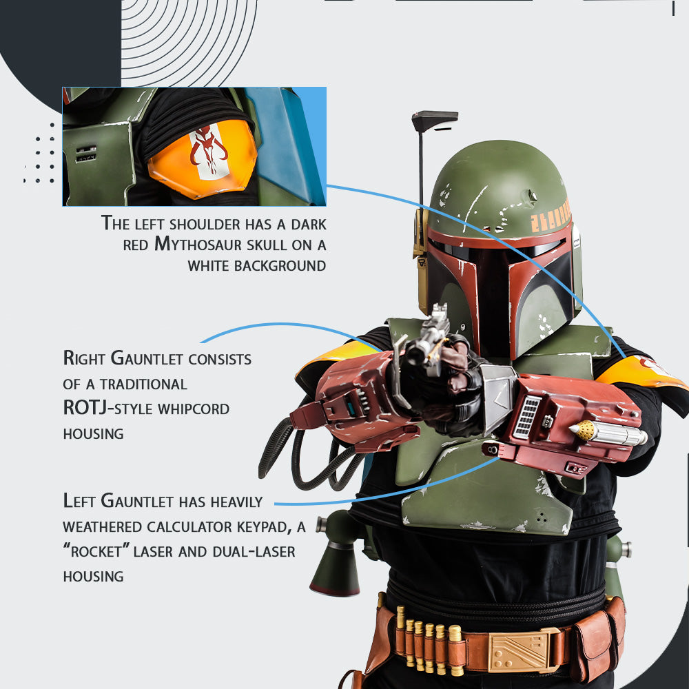 Boba Fett Cosplay Full Armor with Jetpack & Helmet