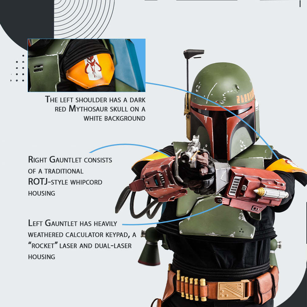 Boba Fett Cosplay Full Armor with Jetpack & Helmet