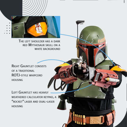 Boba Fett Cosplay Full Armor with Jetpack & Helmet