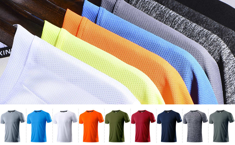 running t shirts for men short sleeve workout shirts for men moisture wicking shirts for men