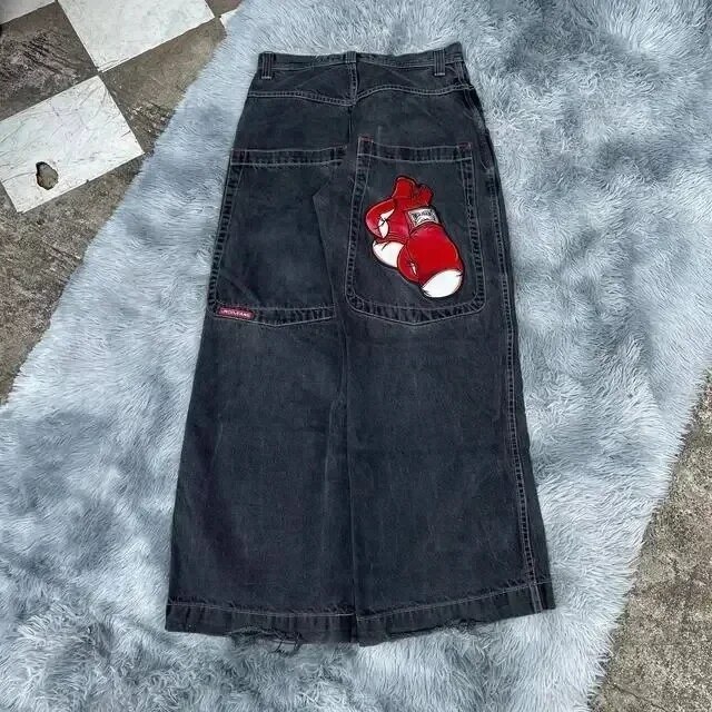 Lucky Dice Graphic Baggy Jeans