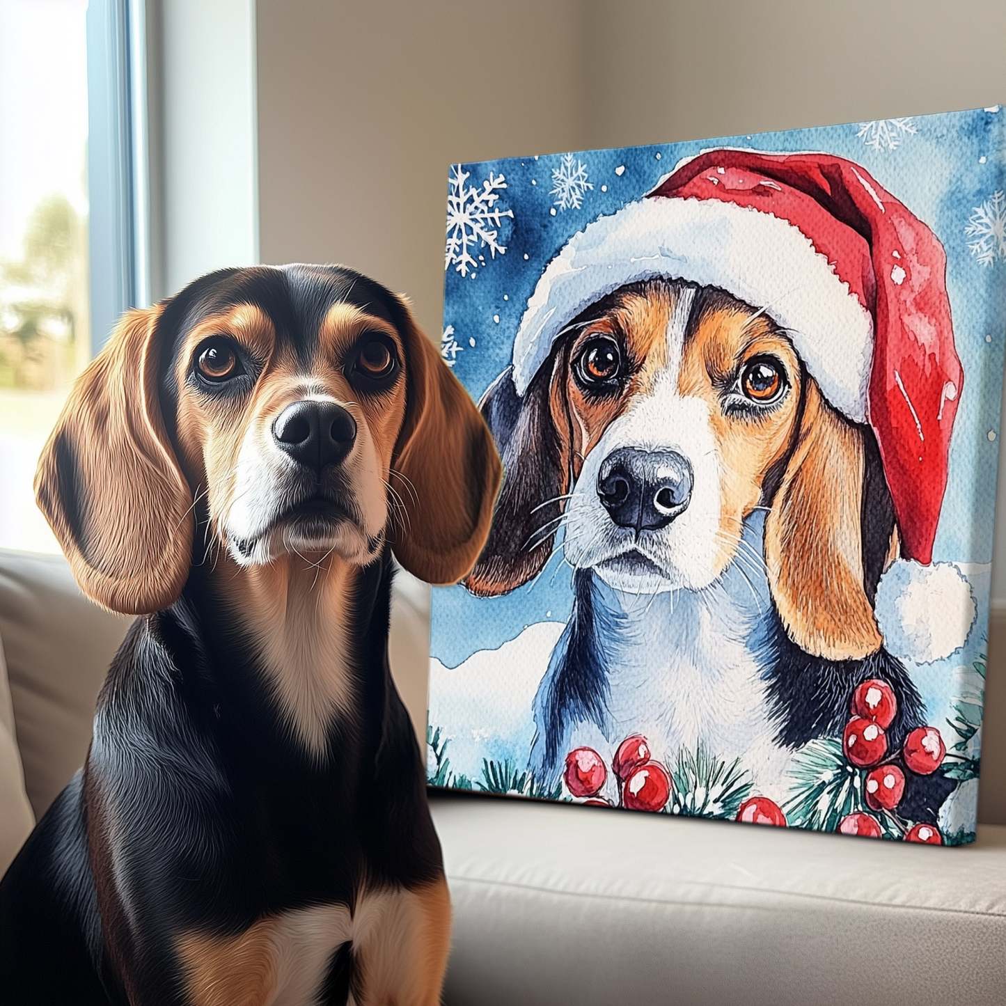 Christmas Series Canvas "Christmas Holly"
