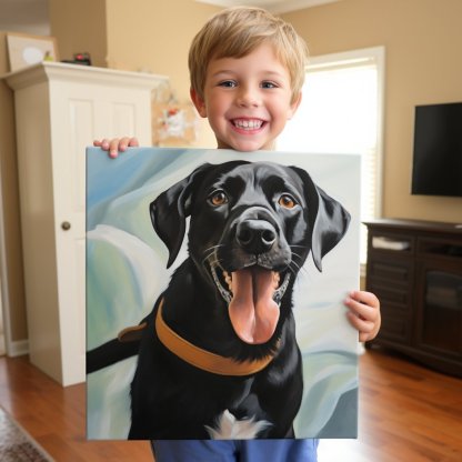 Custom Pet Portrait - Cartoon Style - NIKOCANVAS
