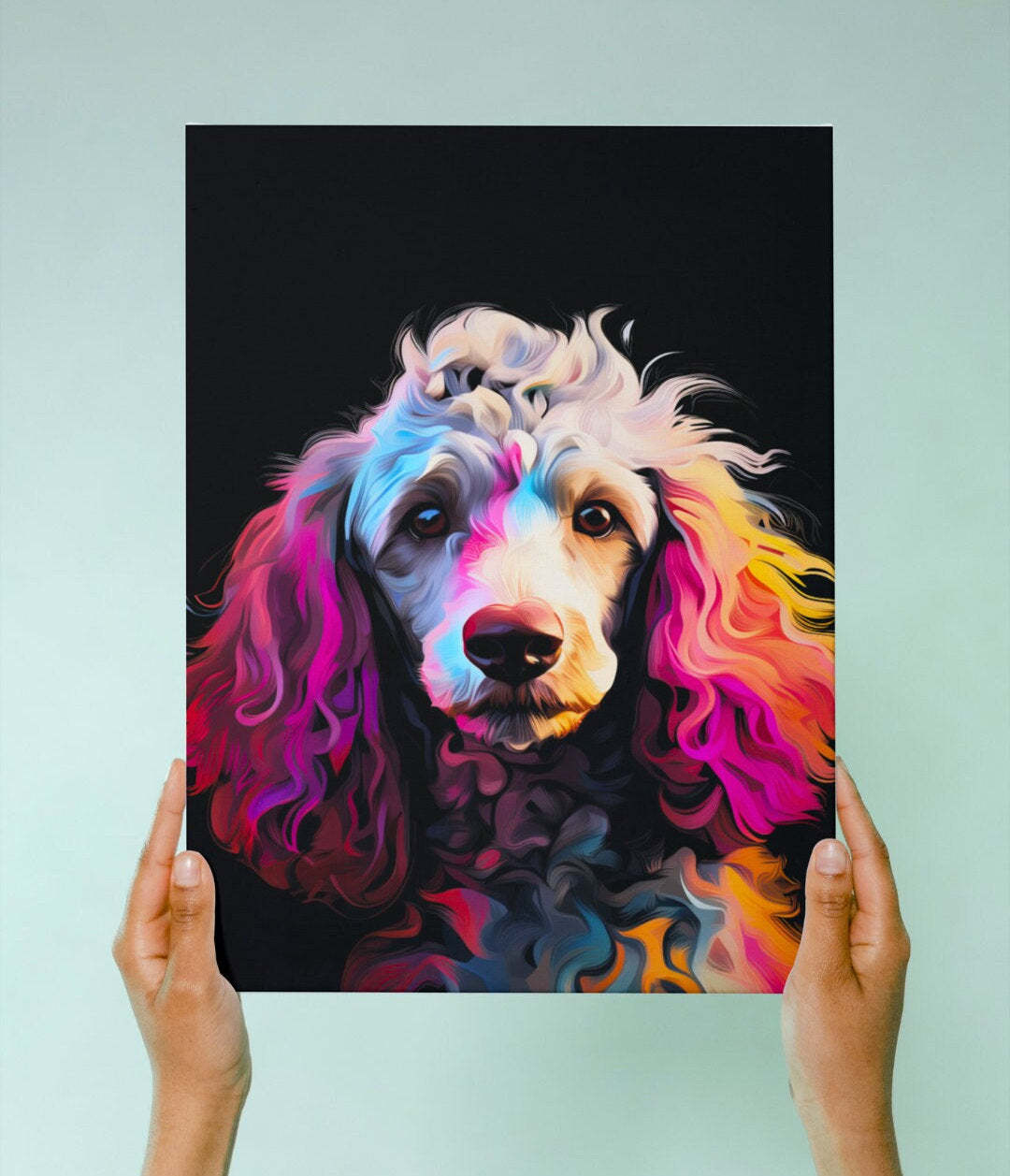 Popcolor Style Custom Pet Portrait Canvas