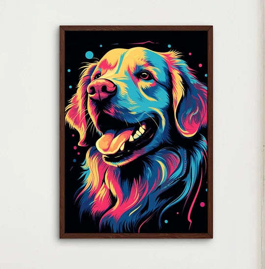 Popcolor Style Custom Pet Portrait Canvas
