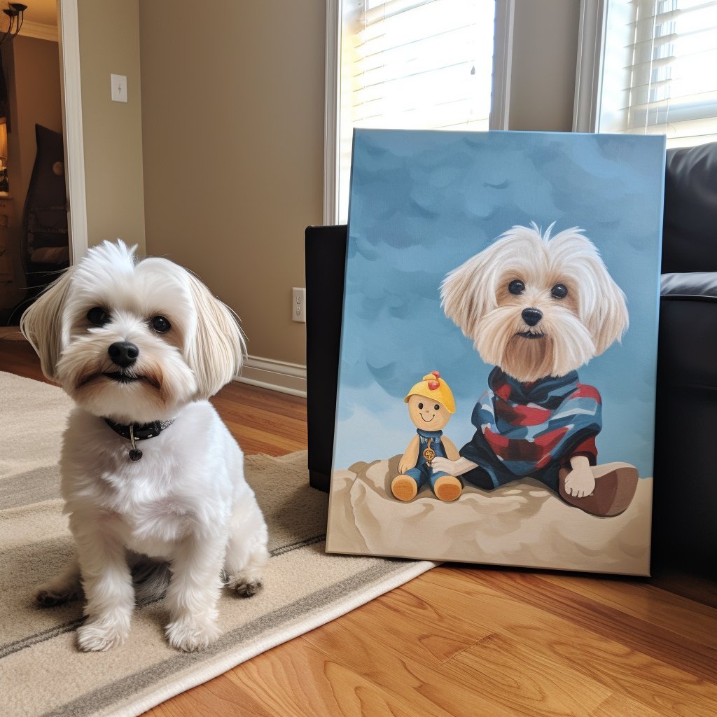 Custom Pet Portrait - Cartoon Style - NIKOCANVAS