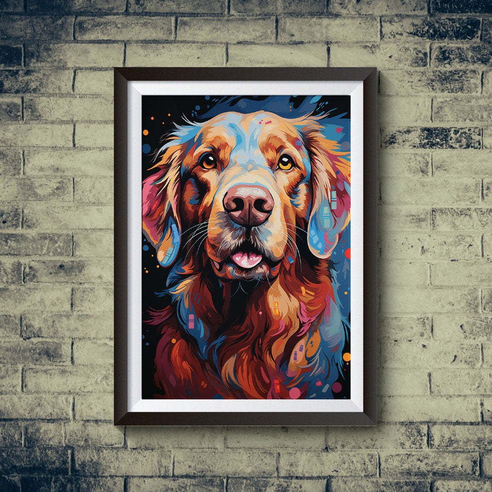 Pop Art Style Pet Potrait Canvas