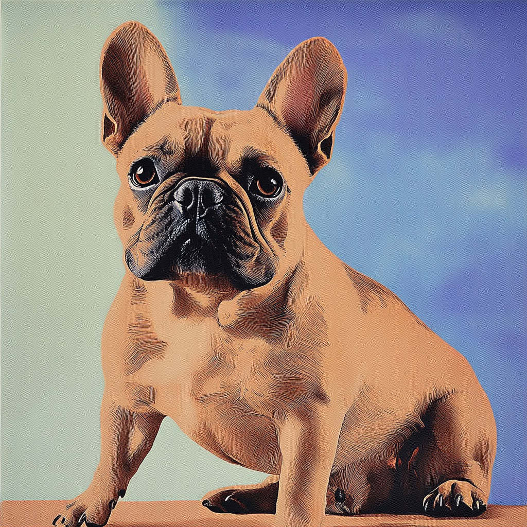 Screen Printing Art Style Pet Canvas