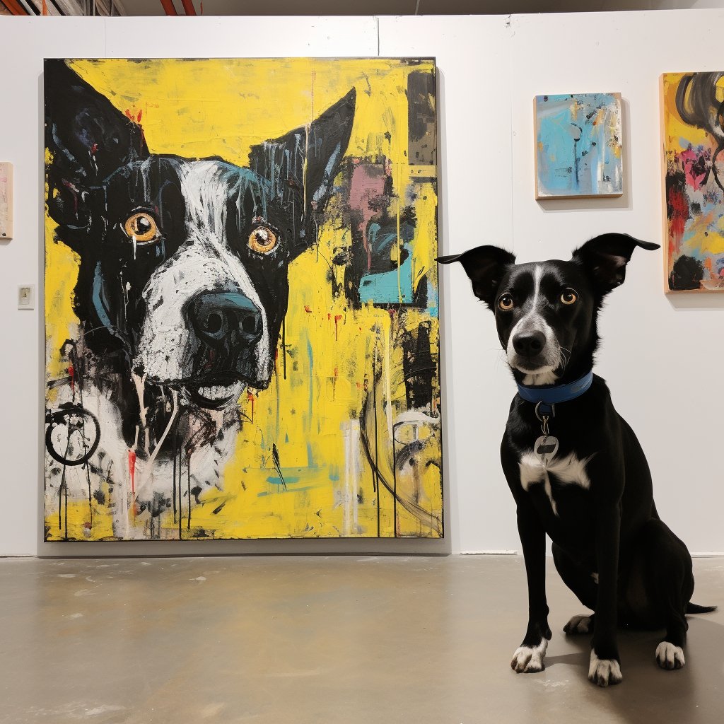 Custom Pet Portrait - Basquiat Style - NIKOCANVAS