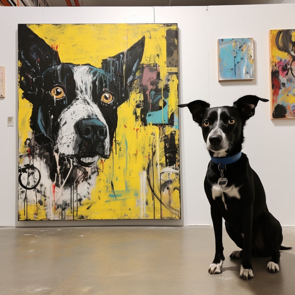 Custom Pet Portrait - Basquiat Style - NIKOCANVAS
