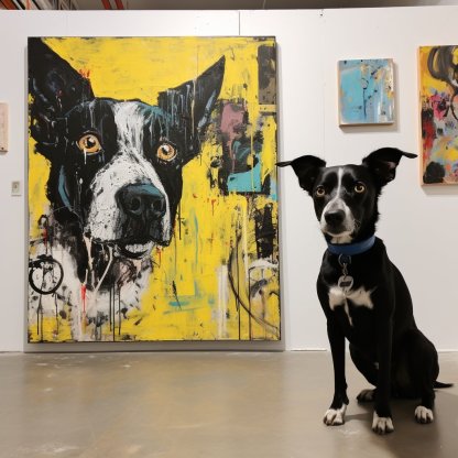 Custom Pet Portrait - Basquiat Style - NIKOCANVAS