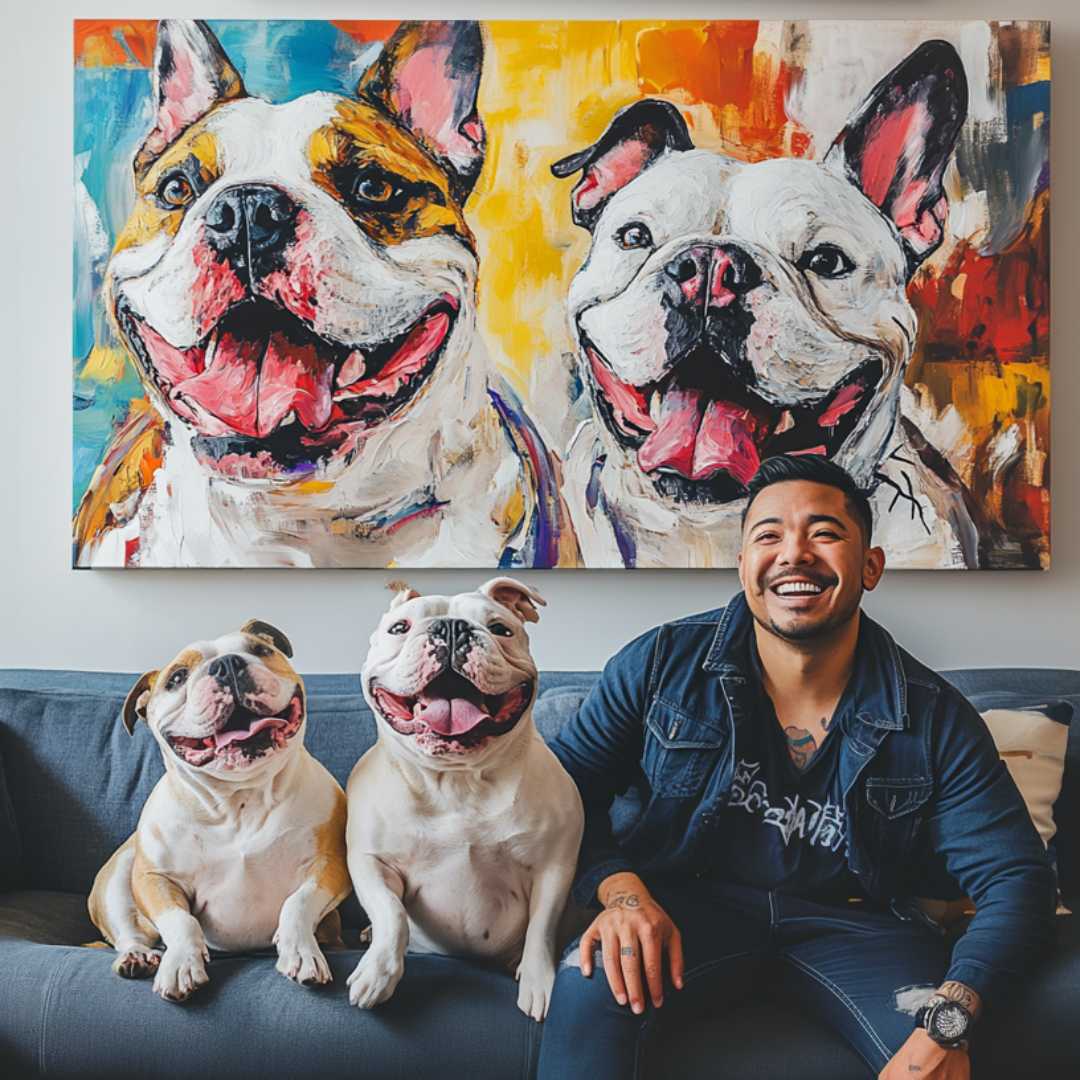 Custom Pet Portrait - Basquiat Style - NIKOCANVAS