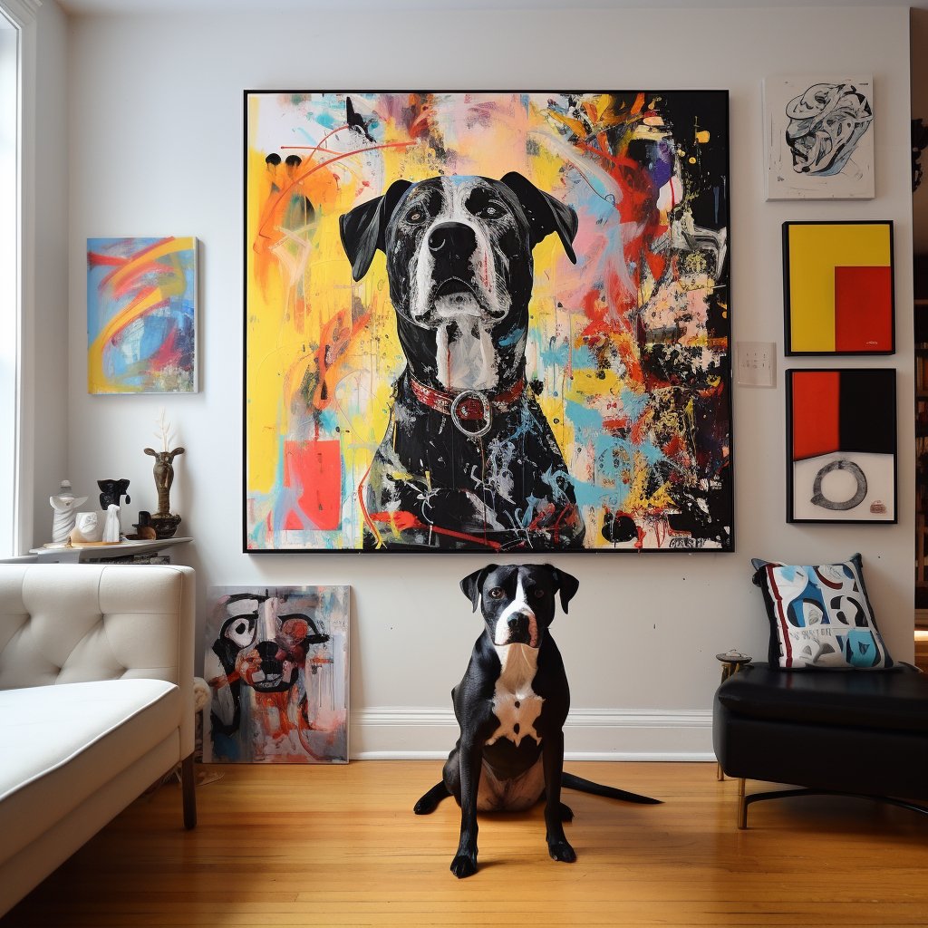 Custom Pet Portrait - Basquiat Style - NIKOCANVAS