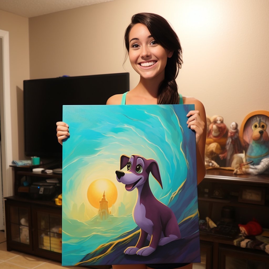 Custom Pet Portrait - Cartoon Style - NIKOCANVAS