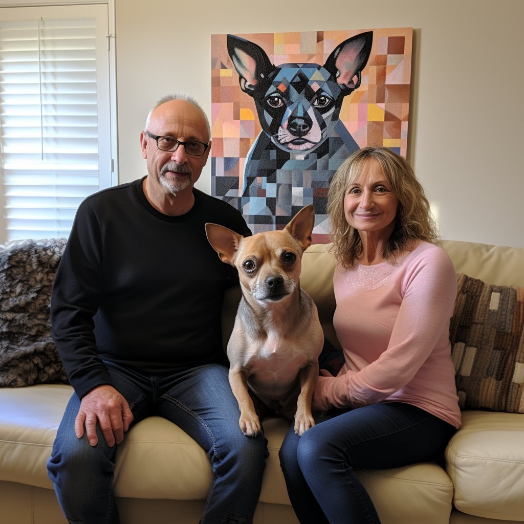 Custom Pet Portrait - Cubism Style - NIKOCANVAS