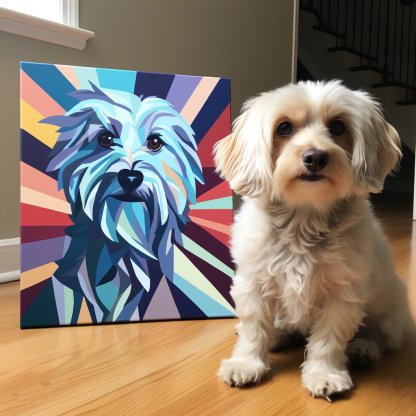 Custom Pet Portrait - Cubism Style