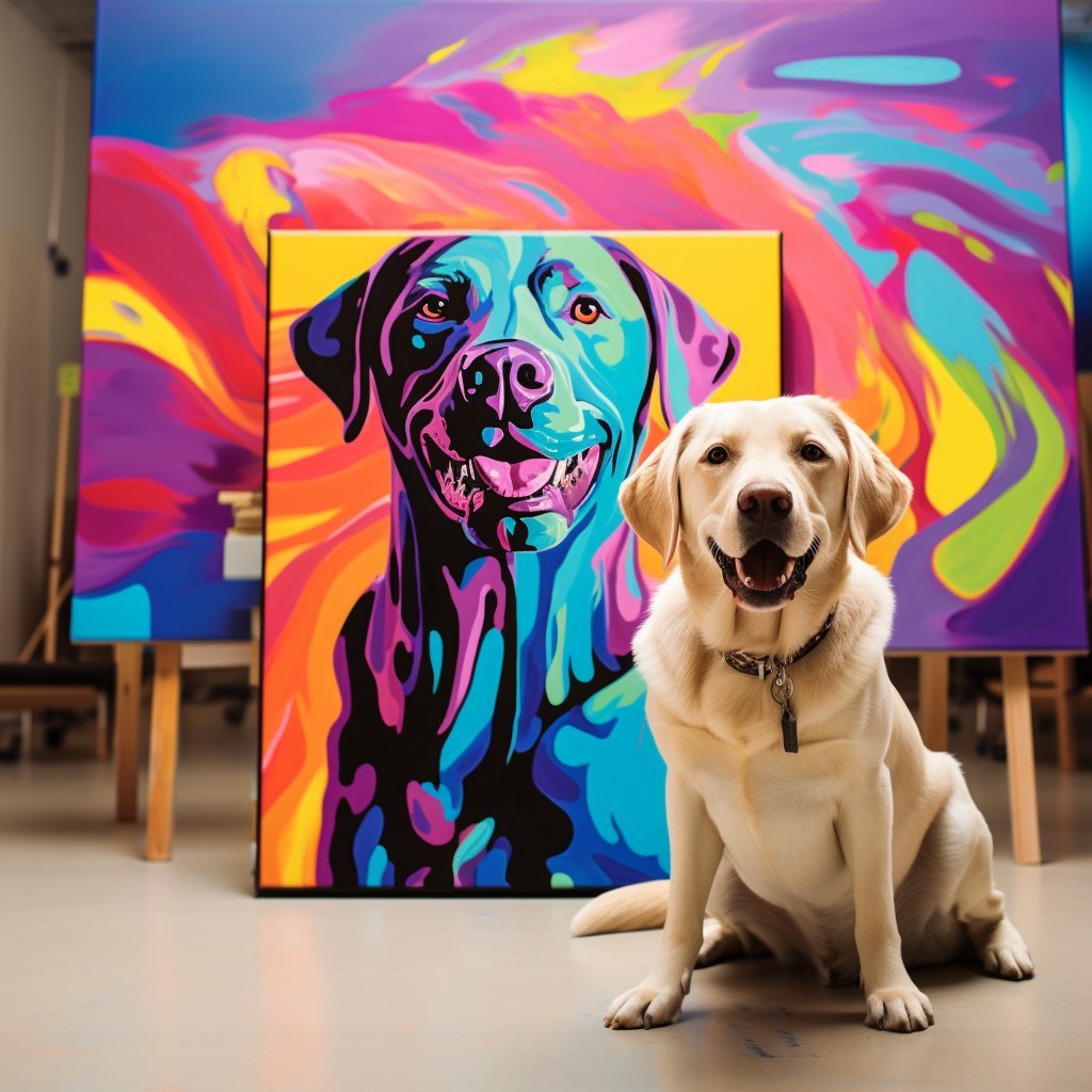 Custom Pet Portrait - Pop Art Style - NIKOCANVAS